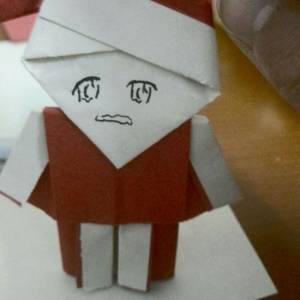 超简单儿童折纸圣诞老人圣诞节手工制作教程