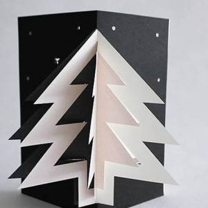 这里想和大家分享的立体圣诞树贺卡手工制作图片教程