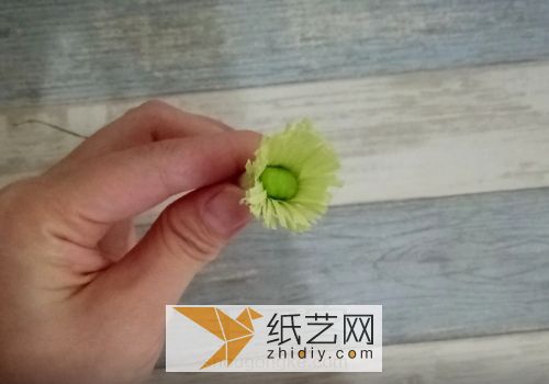 皱纹纸罂粟花教程 第12步