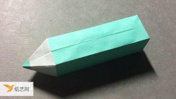 手工制作外形很特别的折纸铅笔的方法图解步骤