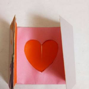 很简单的折纸心形爆炸机关盒子情人节礼物