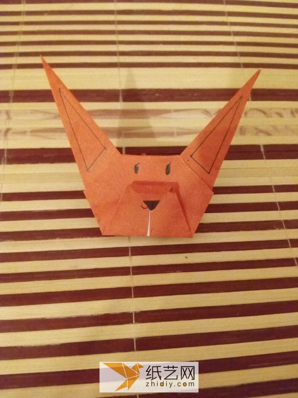 简单可爱儿童手工折纸小狐狸制作教程