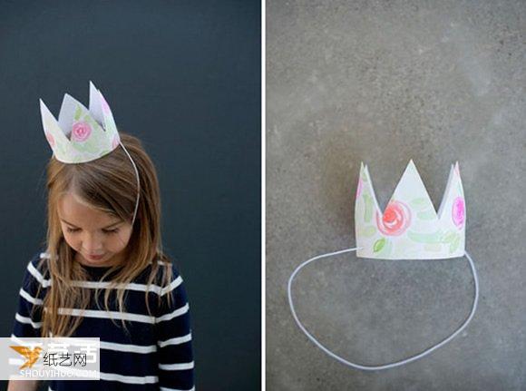 幼儿亲手制作的生日皇冠帽制作方法图解