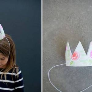 幼儿亲手制作的生日皇冠帽制作方法图解