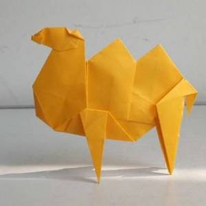 怎样折叠纸双峰骆驼的步骤方法图解教程