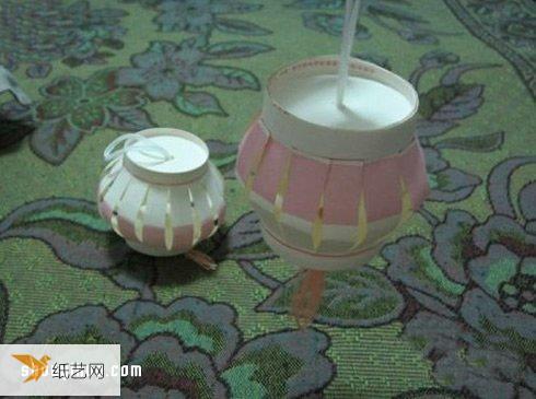 利用纸杯制作灯笼的方法图解教程