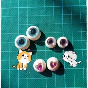 用超轻粘土就能制作玩偶的假眼睛