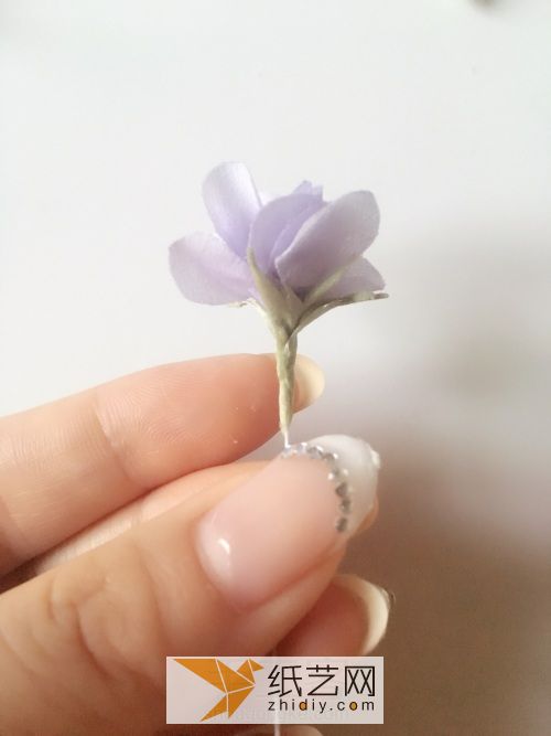 手作烫花教程の紫罗兰 第25步