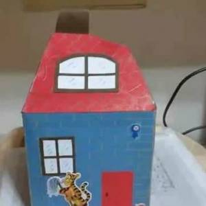 幼儿园小朋友使用废纸盒手工制作房子的具体步骤