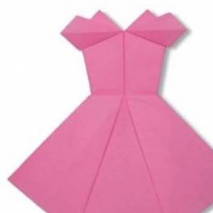 如何使用折纸手工折叠裙子的方法折法图解
