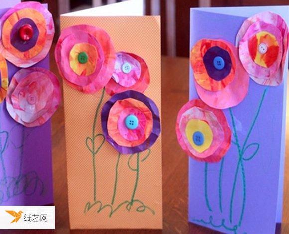 幼儿园小朋友手工制作母亲节贺卡方法图片