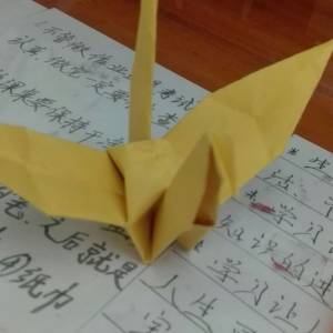教你做折纸千纸鹤吧