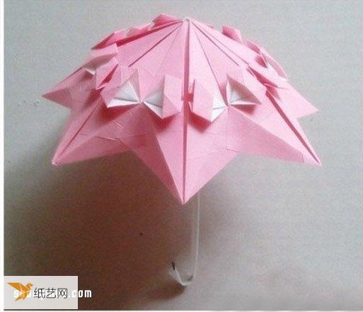折纸阳伞的手工折法图解方法