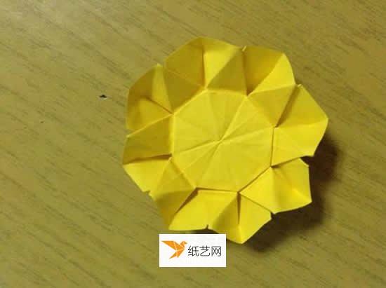 详细讲解向日葵折纸的步骤图解