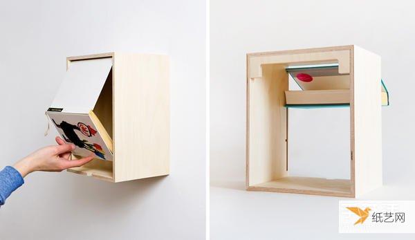 利用废旧书本打造个性收纳木制书柜的详细方法图解