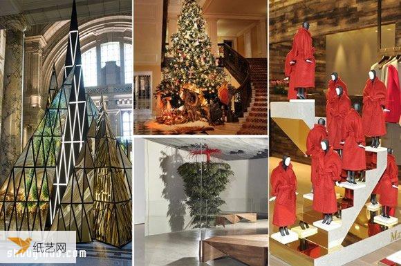 圣诞树大变身—时尚设计师打造出来的创意圣诞树
