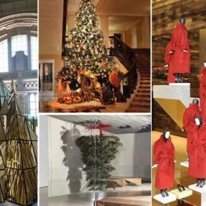圣诞树大变身—时尚设计师打造出来的创意圣诞树