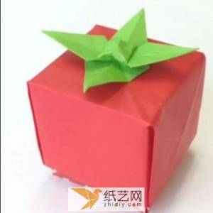 折纸西红柿的简单做法 一个创意手工收纳盒如何DIY制作