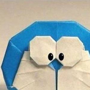 使用折纸具体折叠哆啦A梦的方法步骤图解