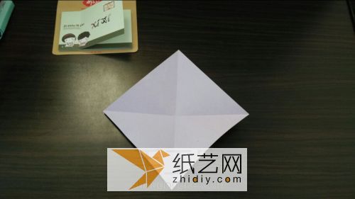 简易筷子袋/筷子套折纸教程 第1步