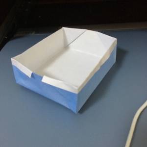 简单的带有小白边的折纸盒子制作教程 漂亮的折纸收纳盒也可以很容易