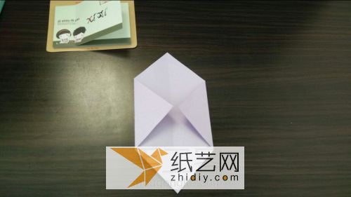 简易筷子袋/筷子套折纸教程 第2步