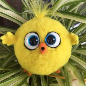 羊毛毡小黄鸟 儿童节礼物出炉