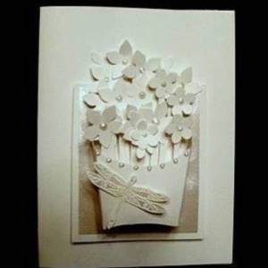手工制作个性立体装饰画剪纸花的方法教程