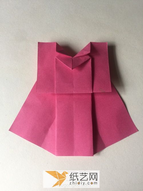 纸裙折法 第12步