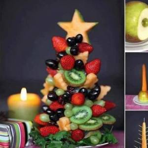 外形个性好看又好吃的水果圣诞树制作方法步骤