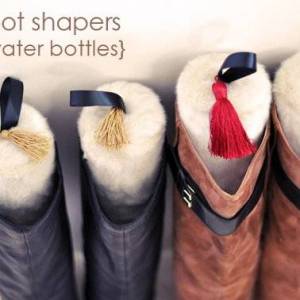 利用塑料瓶自制个性简单长靴支撑架的教程