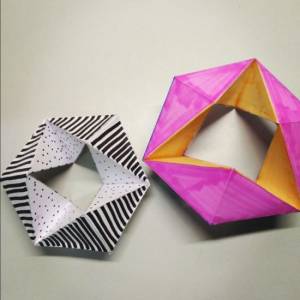 魔幻折纸钻石制作的方法