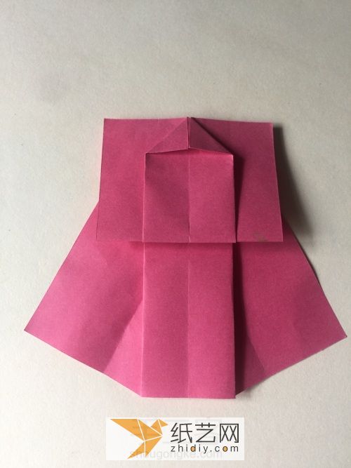纸裙折法 第8步