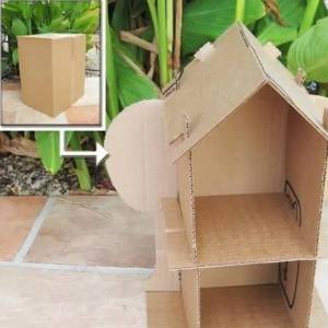 分享一下儿童纸房子模型手工制作方法图解