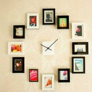 钟表样式的个性照片墙制作步骤图解教程