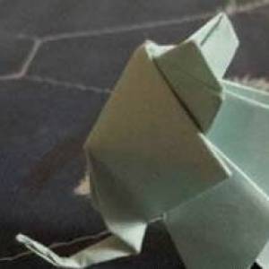 怎样使用折纸叠出来立体大象