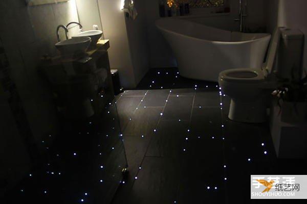 使用光纤把家里的地板变成星夜般的星光点点！