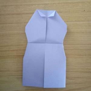 儿童手工折纸连衣裙教师节贺卡装饰