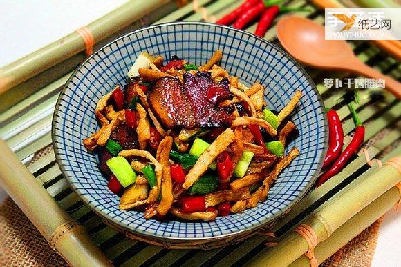 美味的湘菜—简单又开胃的萝卜干炒腊肉的做法