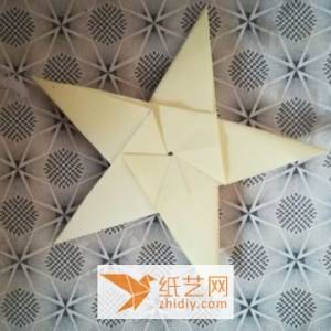 国庆节专题折纸五角星的制作图解