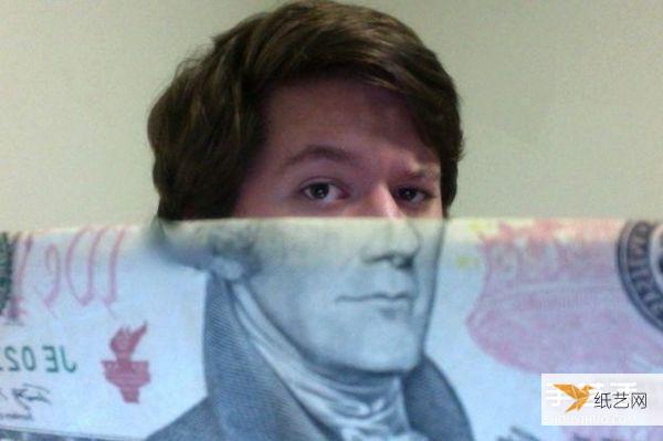 好玩的纸币错位照图片 让你成为名人的个性钞票脸