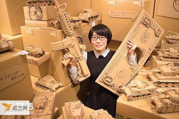 从课业练习开始 Ohno的特别精致的纸箱模型作品