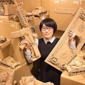 从课业练习开始 Ohno的特别精致的纸箱模型作品