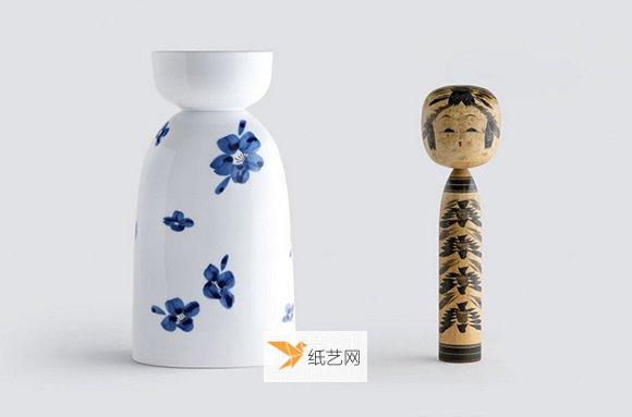 日本传统玩偶和瓷器结合后的样子