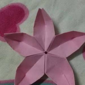 五个花瓣樱花的是怎么折叠制作的方法图解教程