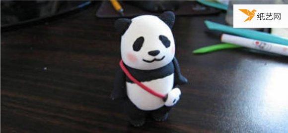 使用超轻粘土手工制作个性大熊猫的图解教程