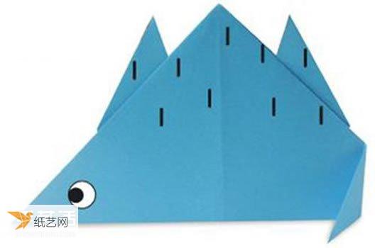 一款很简单的儿童折纸恐龙折叠方法大全图解