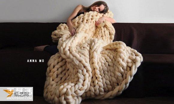 非常有温暖感的超厚羊毛线针织品制作方法