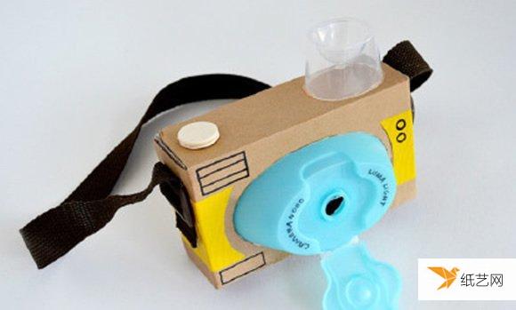 手工制作简单纸盒儿童玩具相机的做法教程