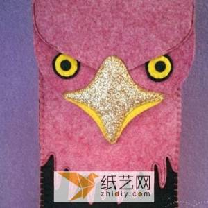 不织布制作的布艺猫头鹰手机袋中秋节礼物教程